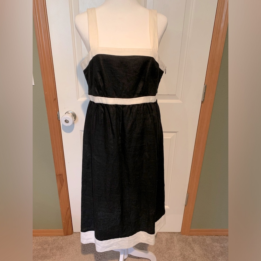 Black and cream dress